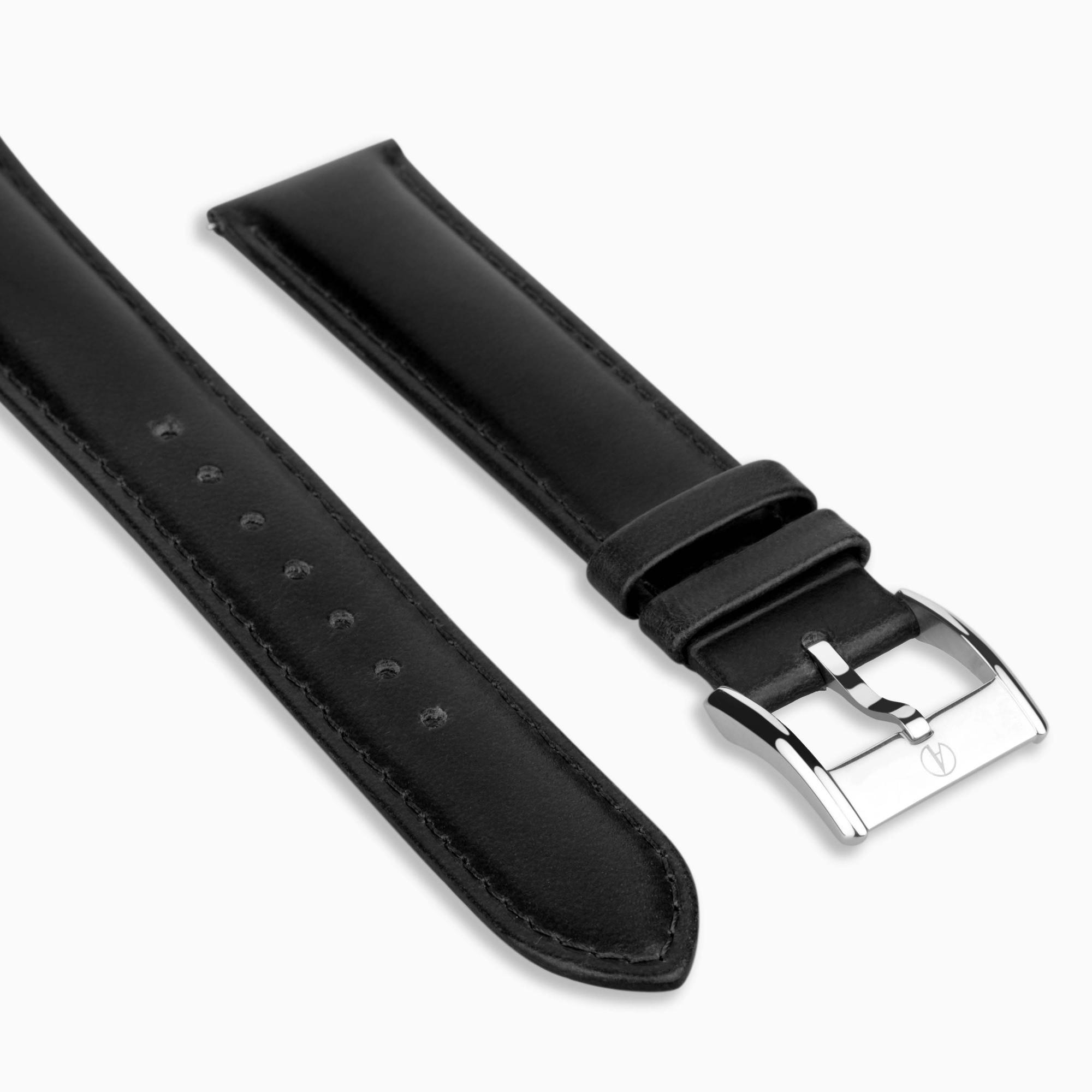 Accurist Classic Men's Black Leather 20mm Strap